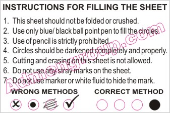 Standard set of instructions on how-to-fill-OMR-Sheets that you will mostly find on OMR Sheets Standard set of instructions on how-to-fill-OMR-Sheets that you will mostly find on OMR Sheets